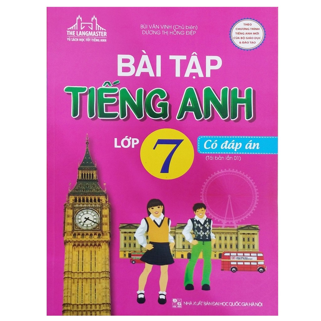 Sách - The Langmaster bài tập tiếng anh lớp 7 có đáp án