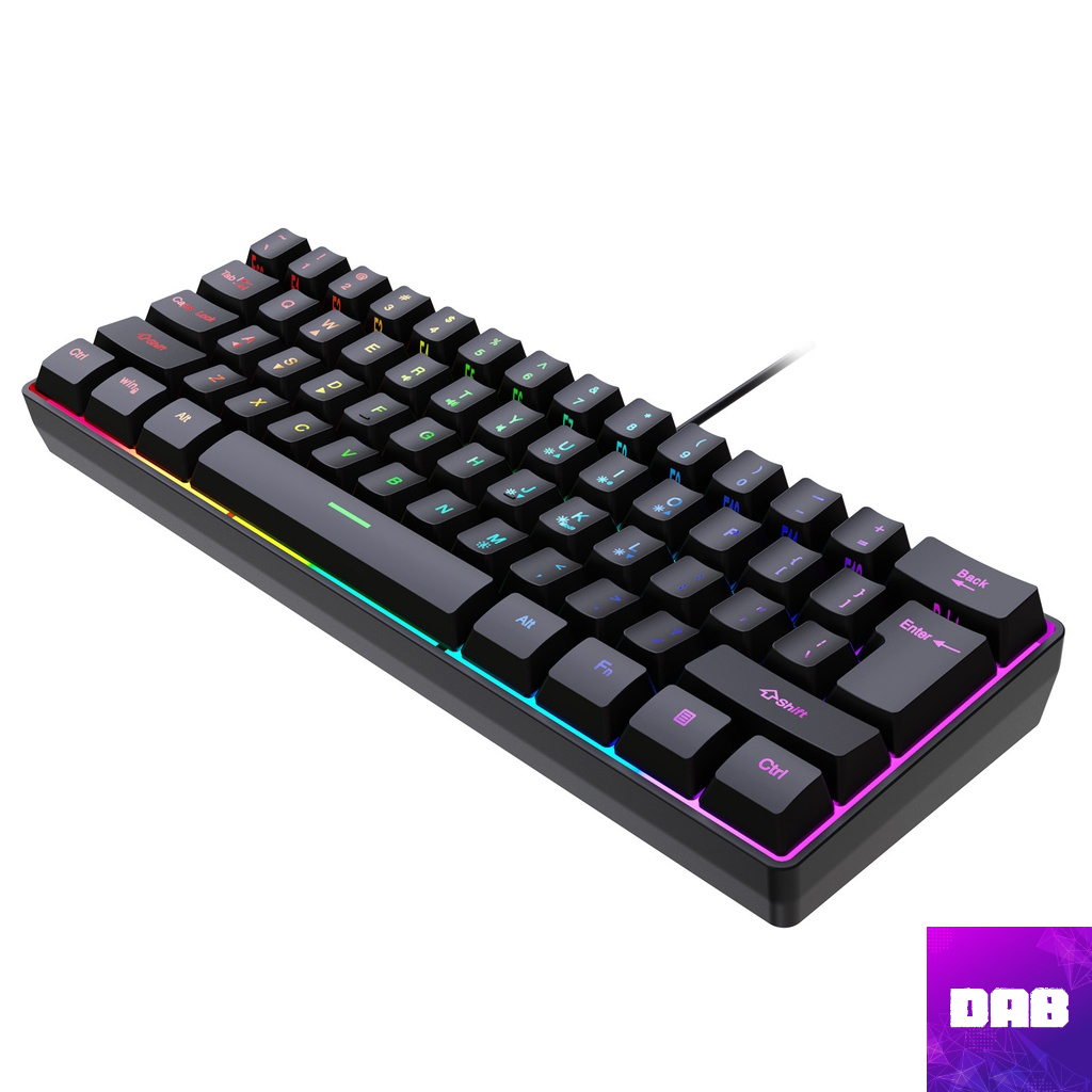 Bàn Phím Có Dây Gaming LED RGB 61 Phím K401