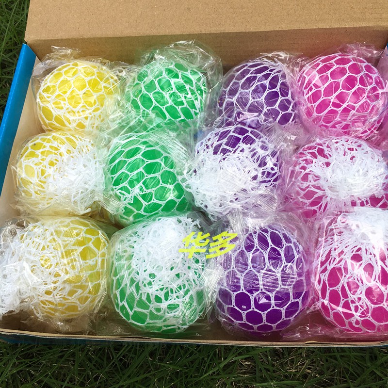Trứng Lưới Slime - Nho Trút Giận- Quả Bóng Lưới Slime - Stress Ball