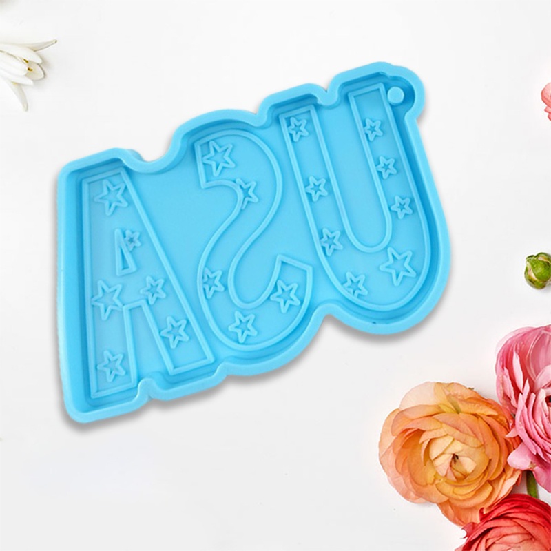 Khuôn Silicone Làm Mặt Vòng cổ Hình Chữ USA