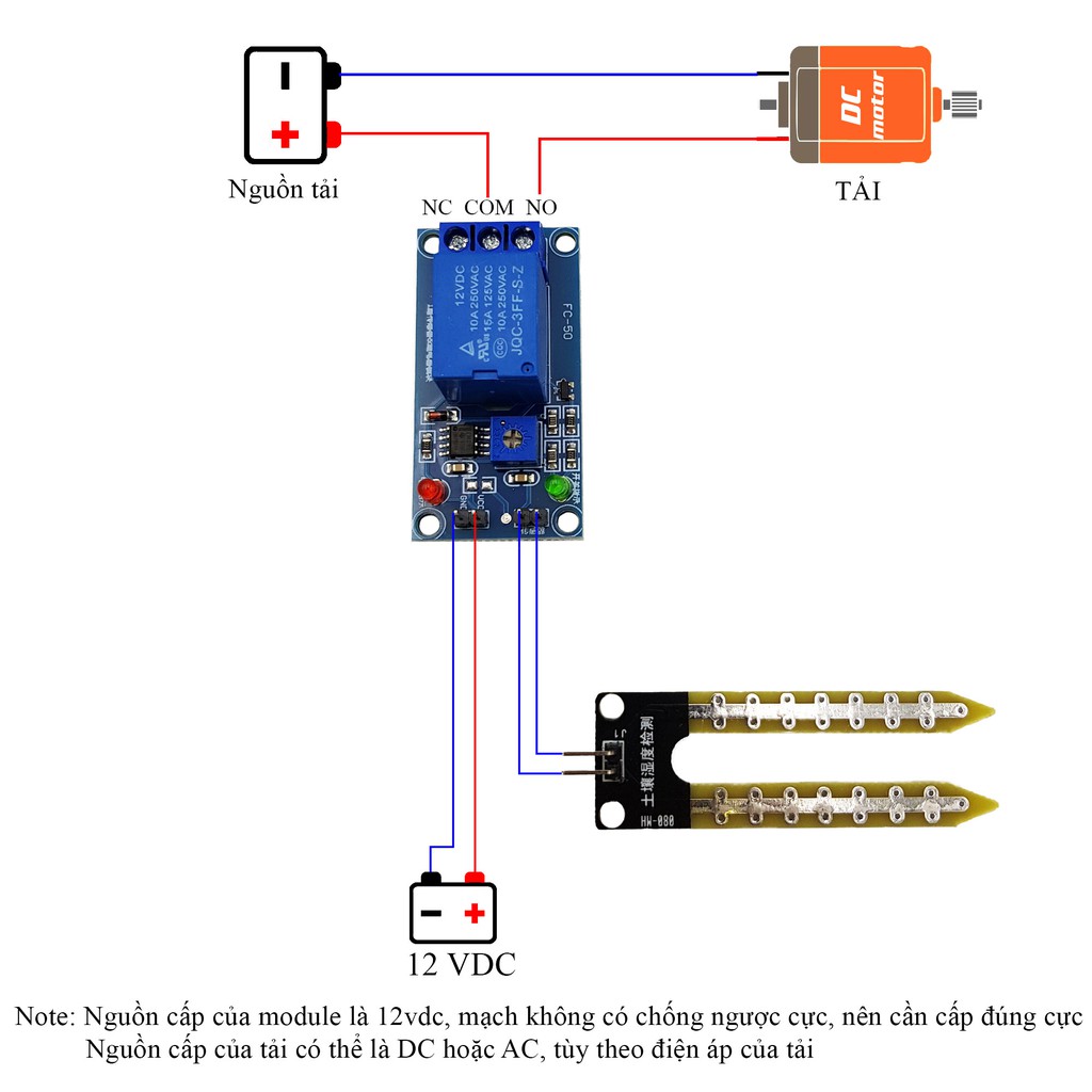 Cảm Biến Độ Ẩm Đất Relay - Y175