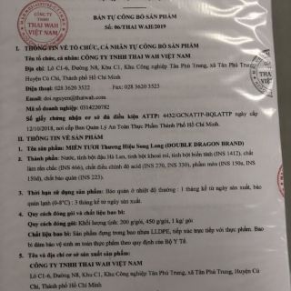 Miến tươi Song Long