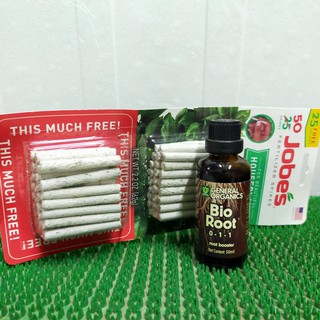 Combo phân bón kích rễ nhập Mỹ : Bio Root và phân que Jobes - kích rễ nhanh -  xanh lá - khỏe cây