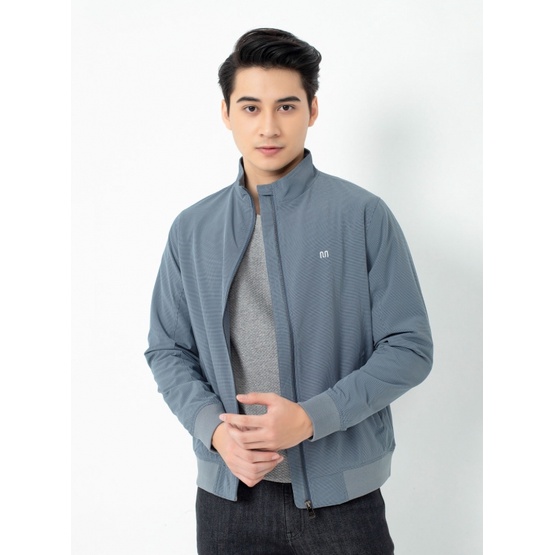 Áo khoác gió nam 2 lớp  Insidemen  cổ dựng bo gấu IJK016W1