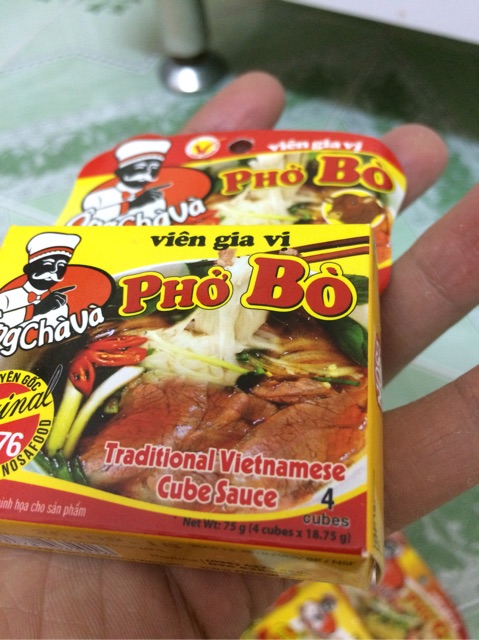 Hộp Viện Gia Vị Phở Bò Hiệu Ông Chà Và 75g(4 viên gia vị) | BigBuy360 - bigbuy360.vn