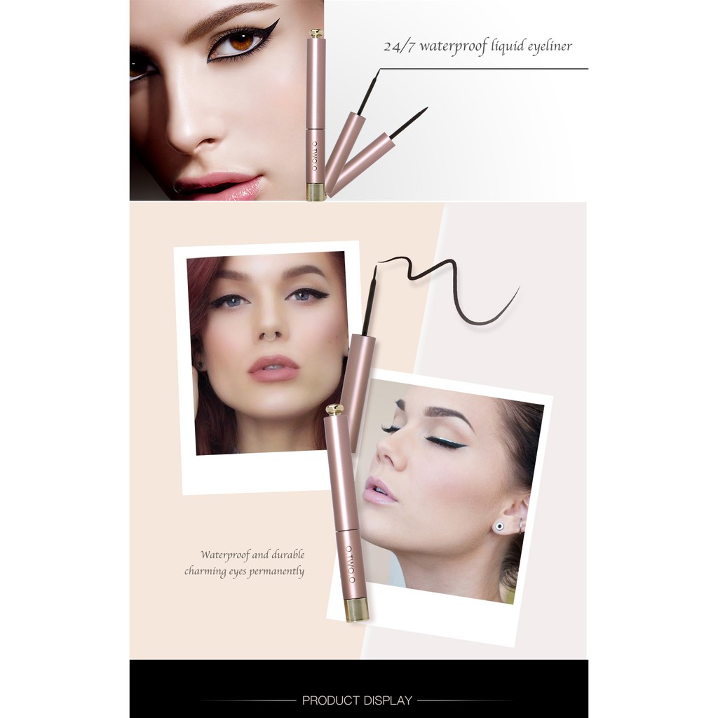 [Hàng mới về] Bút kẻ mắt dạng lỏng O.Two.O màu đen chống nước lâu phai