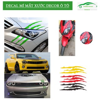 [XẢ KHO-THANH LÝ] DECAL MÍ MẮT XƯỚC CHO Ô TÔ ,XE MÁY-DECAL02