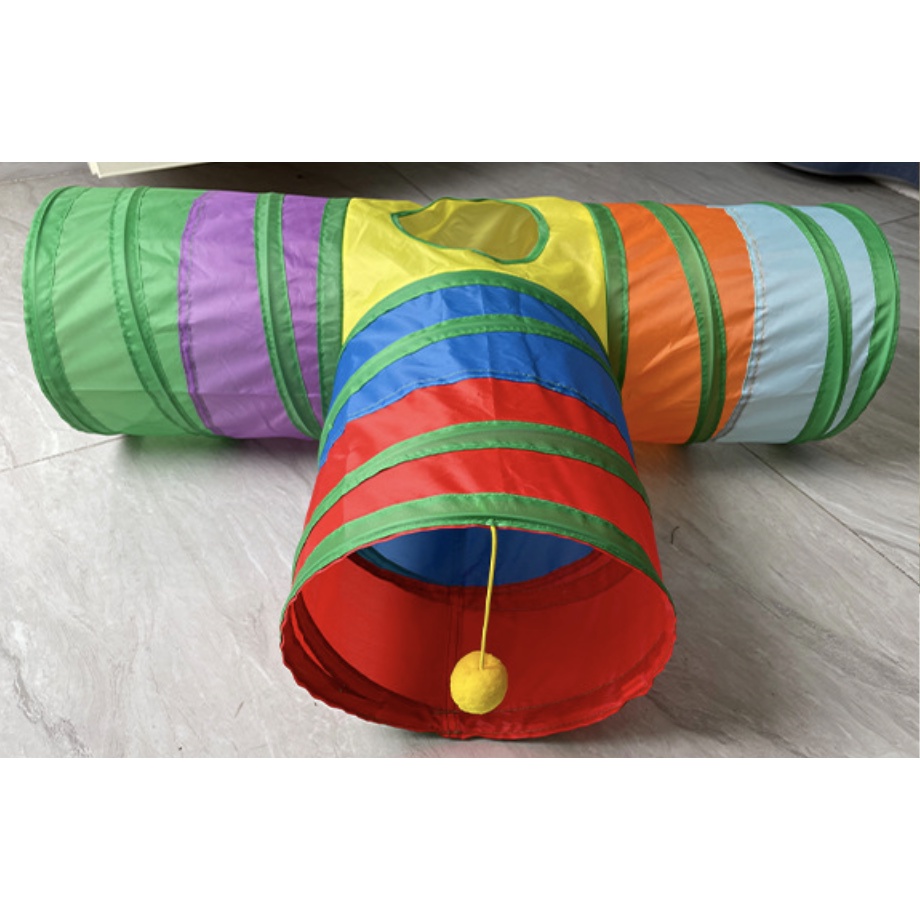 Đồ chơi cho mèo đồ chơi đường hầm mèo siêu thích có thể xếp gọn