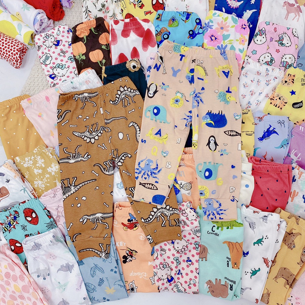 Quần chục dài cho bé chất cotton bozip đẹp 8-17kg QCH01
