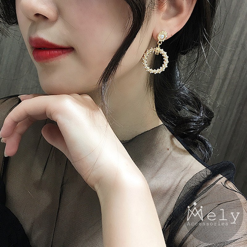 BÔNG TAI HẠT NGỌC TRÒN - MELY 987