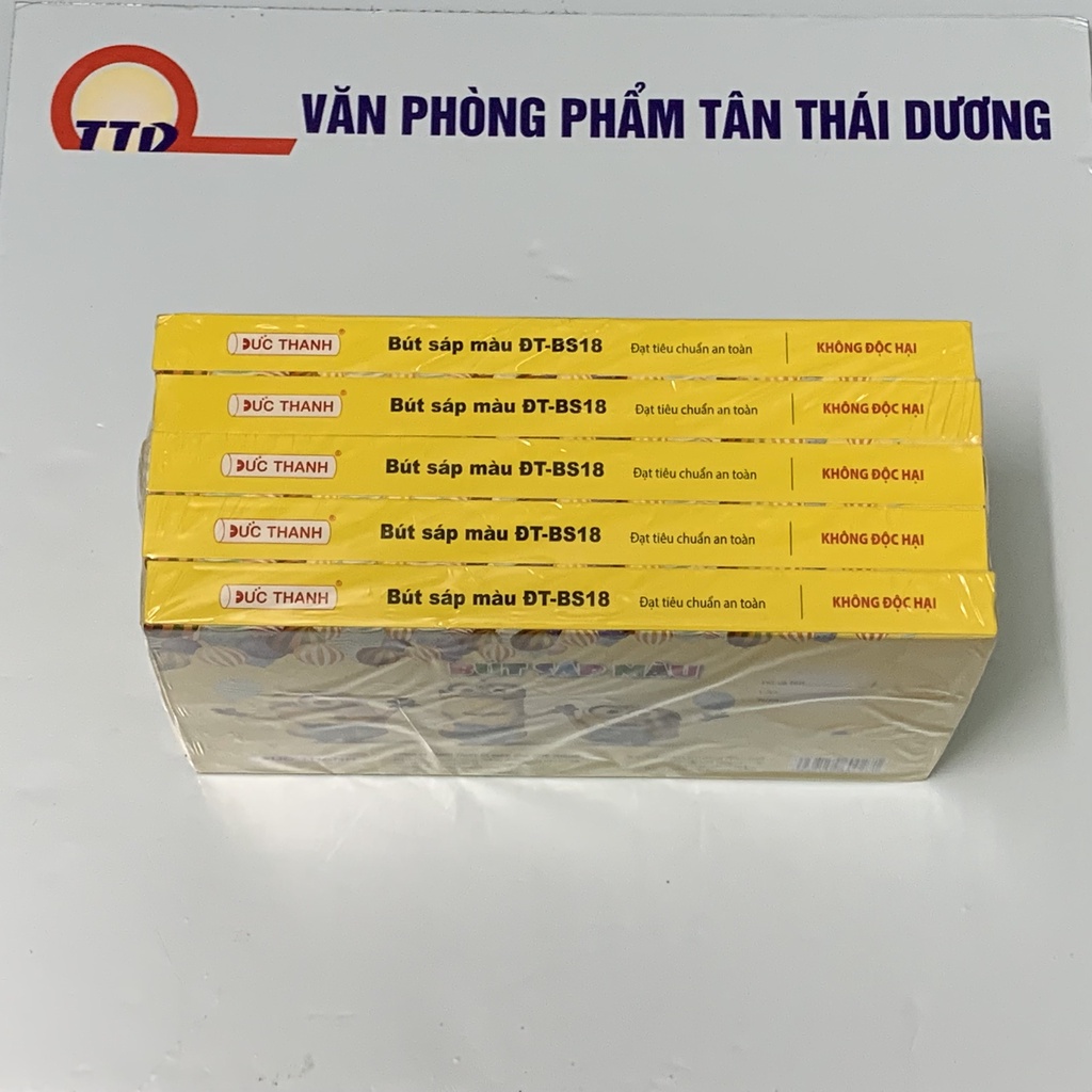 Bút Sáp Màu Đức Thanh - Hình Minion Tinh nghịch - 18 màu - 1 hộp