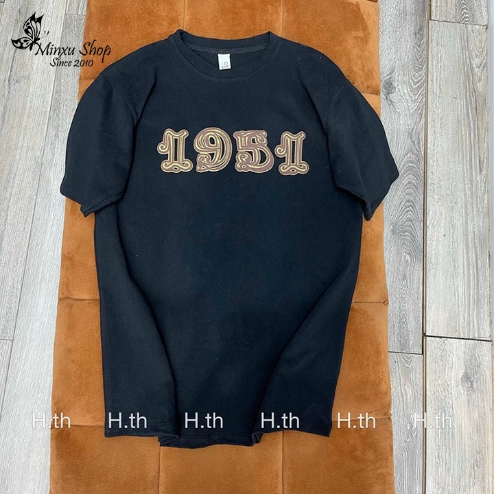 Áo phông dáng rộng giấu quần, áo thun nữ 1951 hình in nổi phom thụng sịn sò hàng QCL1 Minxu shop MÃ 1951