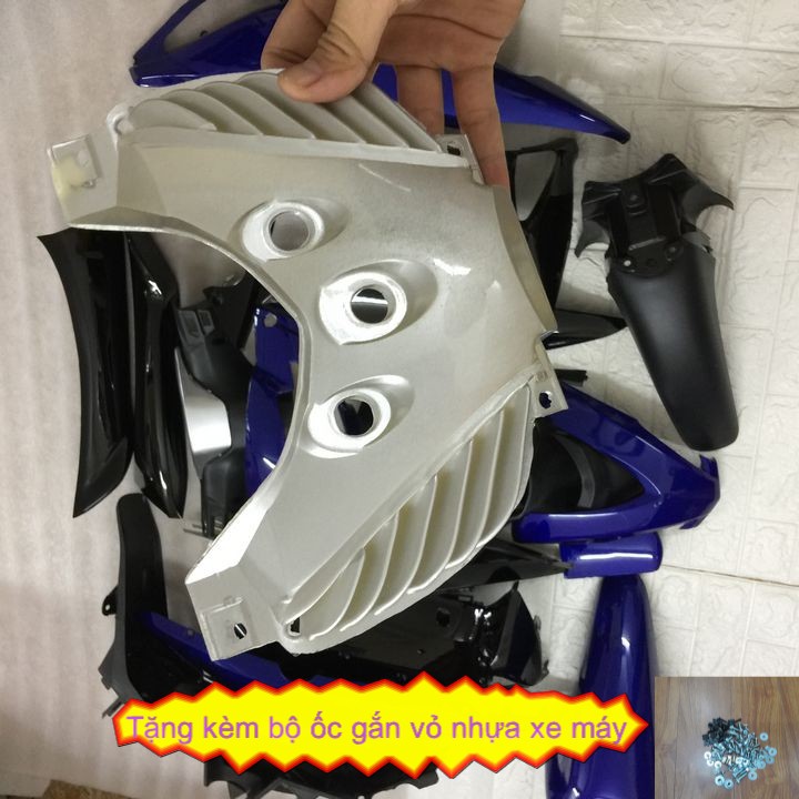 Bộ dàn áo xe máy FUTURE NEO  màu Xanh Tím Than nhựa ABS cao cấp
