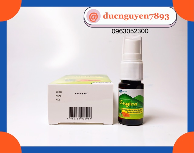 XỊT HỌNG THẢO DƯỢC EUGICA 10ml