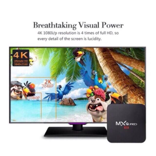 Đầu TV box MXQ Pro 4K 5g Android 10.0 UHD + I8 ChấT LượNg Cao