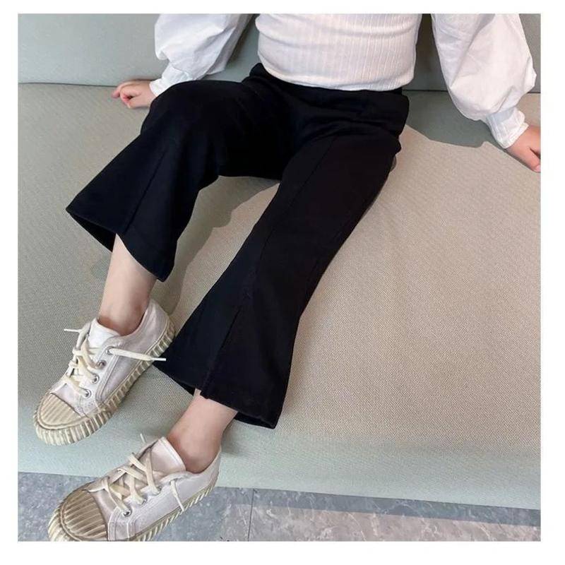Quần Dài Ống Loe Mỏng Thoải Mái Phong Cách Hàn Quốc Thời Trang Mùa Hè 5 Cho Bé Gái