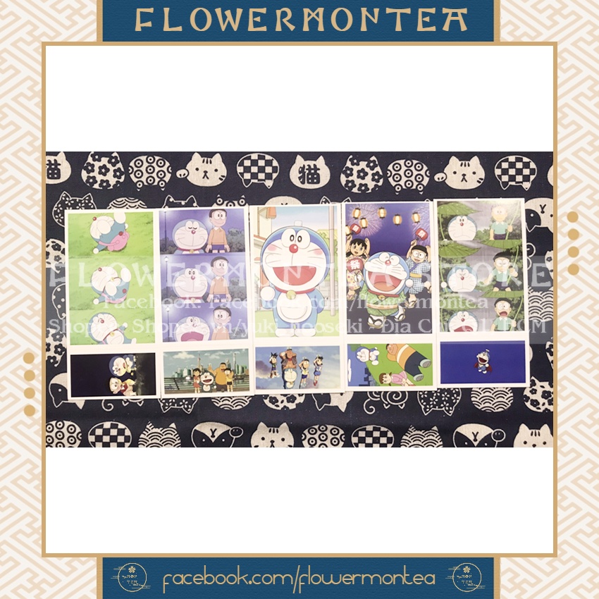 Bưu Thiếp | Postcard - Doraemon | Chú Mèo Máy Đến Từ Tương Lai 01 (Set 10 Bưu Thiếp, 100 Sticker - Giao Mẫu Ngẫu Nhiên)
