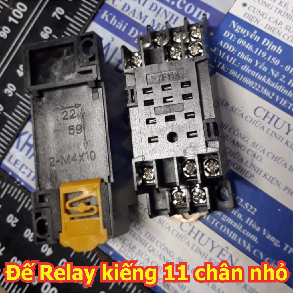 2 cái đế Relay Kiếng PYF11A HH53P MY3N-J JZX-22F/3Z loại 11 chân nhỏ kde5336