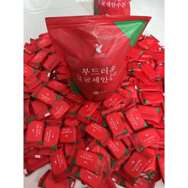 100 Viên Khăn Nén Hàn Quốc Cao Cấp Chữ Nhật Dài 24cm -Rộng 30Cm