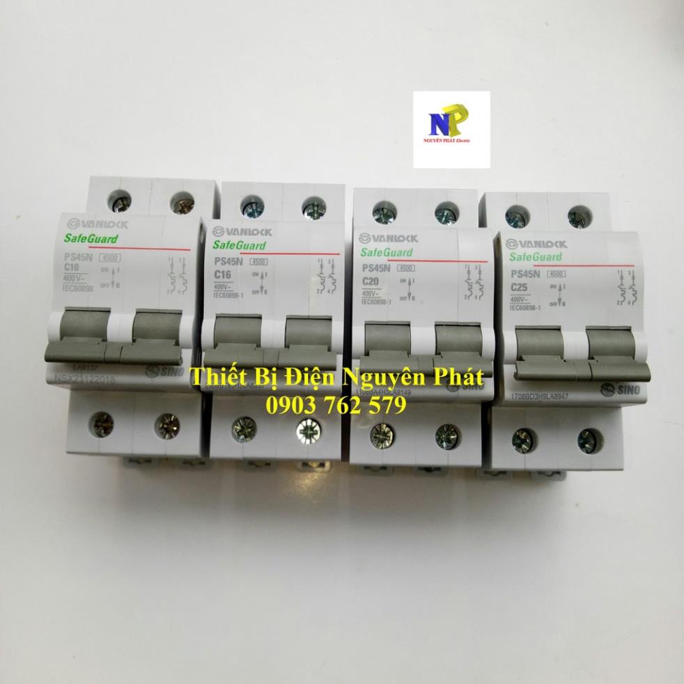 Cầu Dao Tự Động MCB 2P  4.5kA PS45N