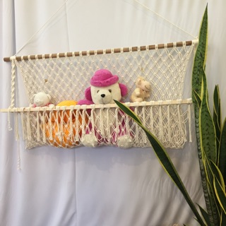 🌻 🌻  Kệ treo tường macrame đựng thú bông 🌻 🌻