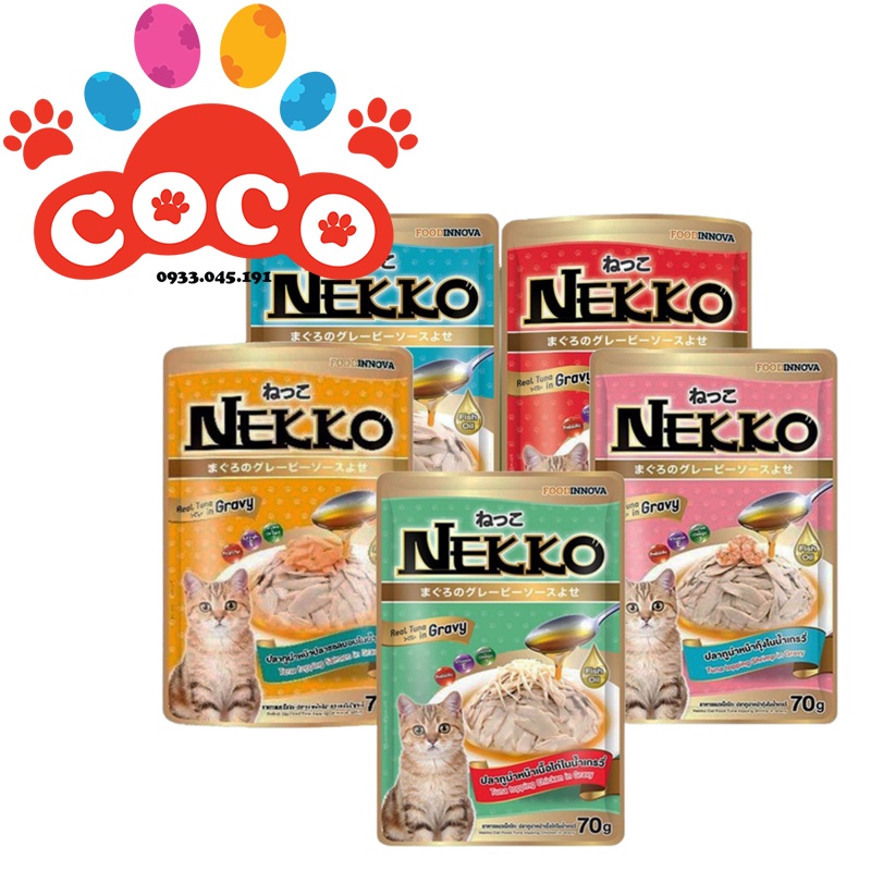 Pate Nekko Sốt Gravy Cho Mèo Mọi Lứa Tuổi (70g)