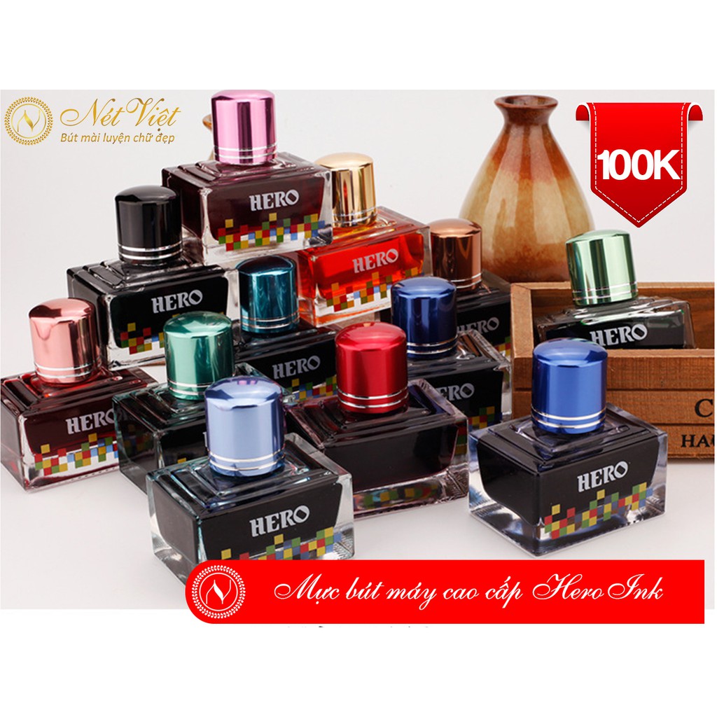 MỰC BÚT MÁY HERO 40ML CHÍNH HÃNG LOẠI 1