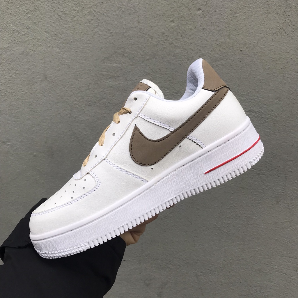 Giày Thể Thao Sneaker Nam Nữ 𝗔𝗙𝟭 Vệt Nâu, Giày AF1 Air force 1 Vệt Nâu Full Size Full Box Bill