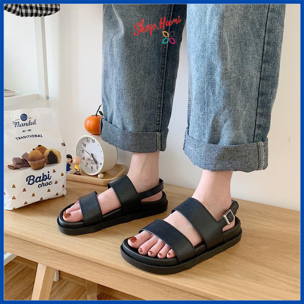 SANDAL NỮ QUAI NGANG ĐI MƯA THOẢI MÁI SHOP HAMI D21