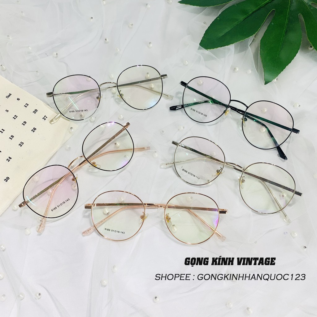 [ GỌNG VINTAGE ] SALE Gọng tròn kim loại mảnh viền mắt dày 8169 Hàn Quốc , nhận cắt mắt cận loạn theo giấy | BigBuy360 - bigbuy360.vn