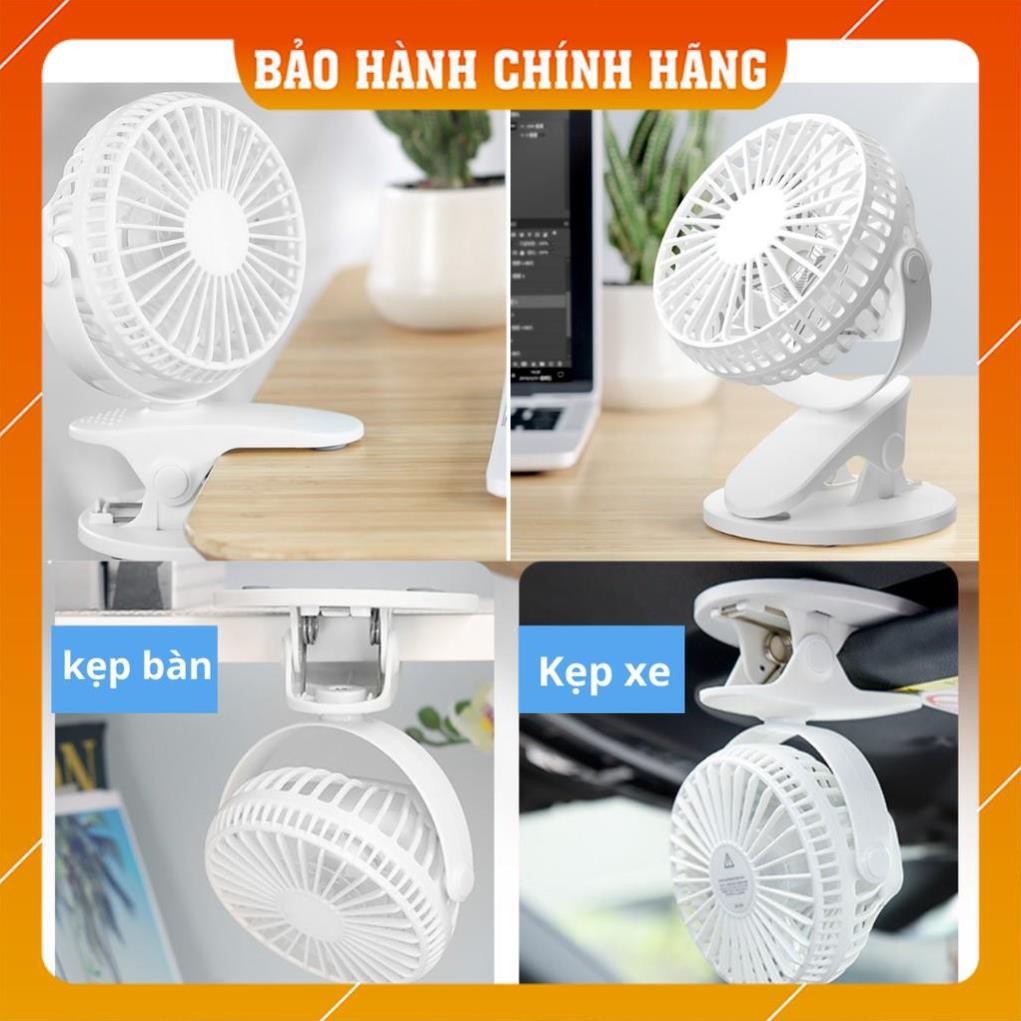 Quạt Mini | Quạt Kẹp Bàn Thích hợp cho dân Văn Phòng, Xoay 360 độ, Kẹp chắc chắn – Siêu Mát - Quạt tích điện mini | BigBuy360 - bigbuy360.vn