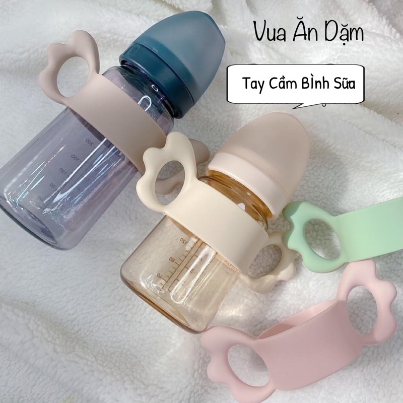 Tay cầm bình sữa Avent, Moyuum silicon, phù hợp với tất cả bình cổ rộng