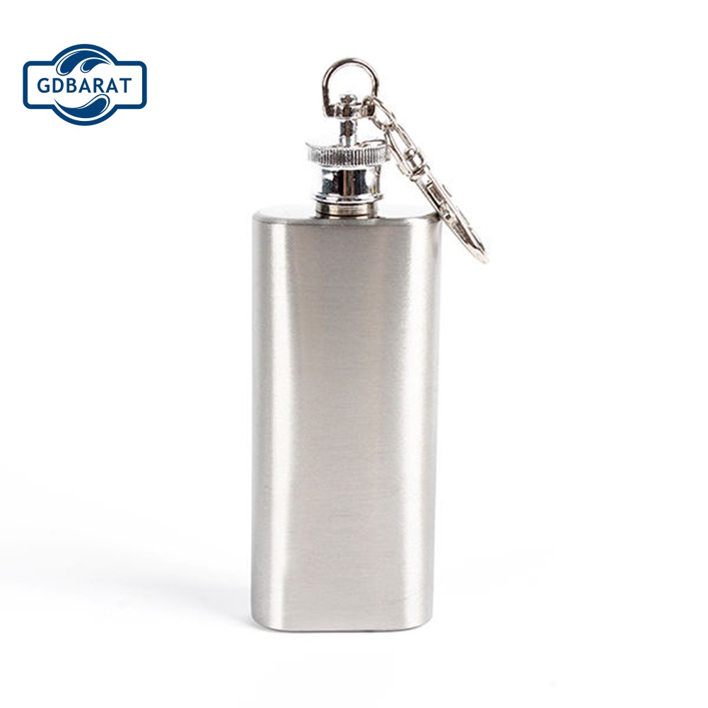 Bình Đựng Rượu Mini Bằng Thép Không Gỉ 2oz Có Nắp Vặn