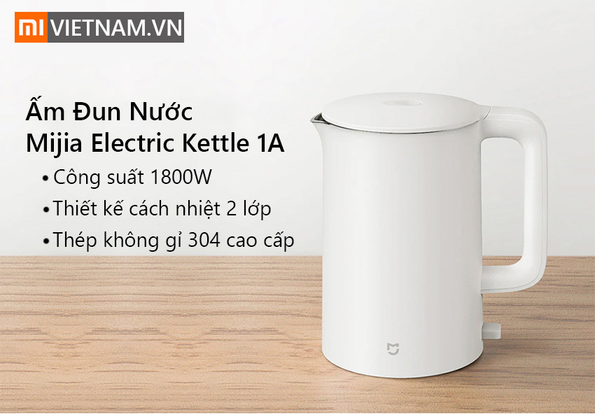 Ấm siêu tốc thông minh Xiaomi Mijia 1A , 4 chế độ thông minh , Thiết kế an toàn , ấm đun nước , bình đun nước , bình giữ nhiệt , ấm điện , ấm nước xiaomi , xiaomi