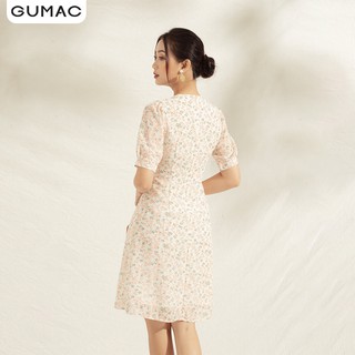 Đầm cổ V xếp eo DA1193 GUMAC