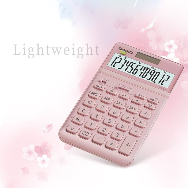 MÁY TÍNH SẮC MÀU CASIO JW200SC CÓ THỂ NÂNG HẠ MÀN HÌNH CHỐNG LÓA