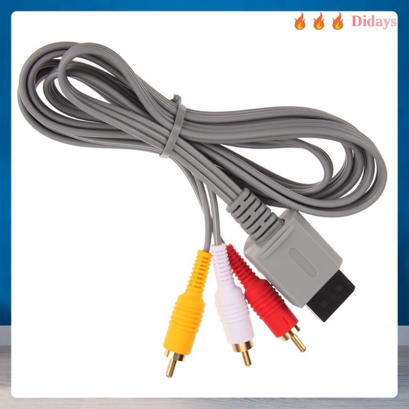 Cáp Chuyển Đổi Âm Thanh Video Av 3 Rca Cho Nintendo Wii