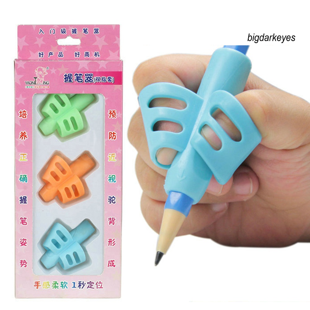 Set 3 Dụng Cụ Hỗ Trợ Điều Chỉnh Tư Thế Cầm Bút Cho Bé