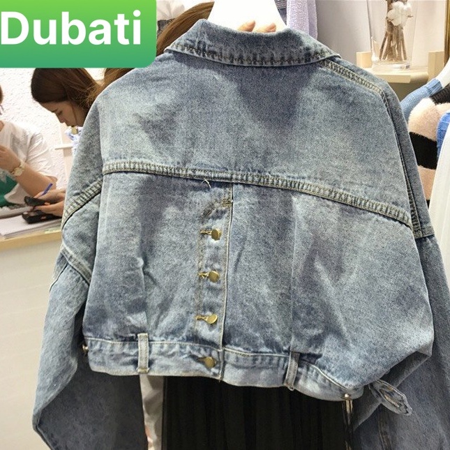 ÁO JEAN NỮ TRƠN XINH XẮN CÓ KHUY SAU SÀNH ĐIỆU HỢP THỜI TRANG- DUBATI FASHION