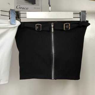 Áo ống croptop dây kéo