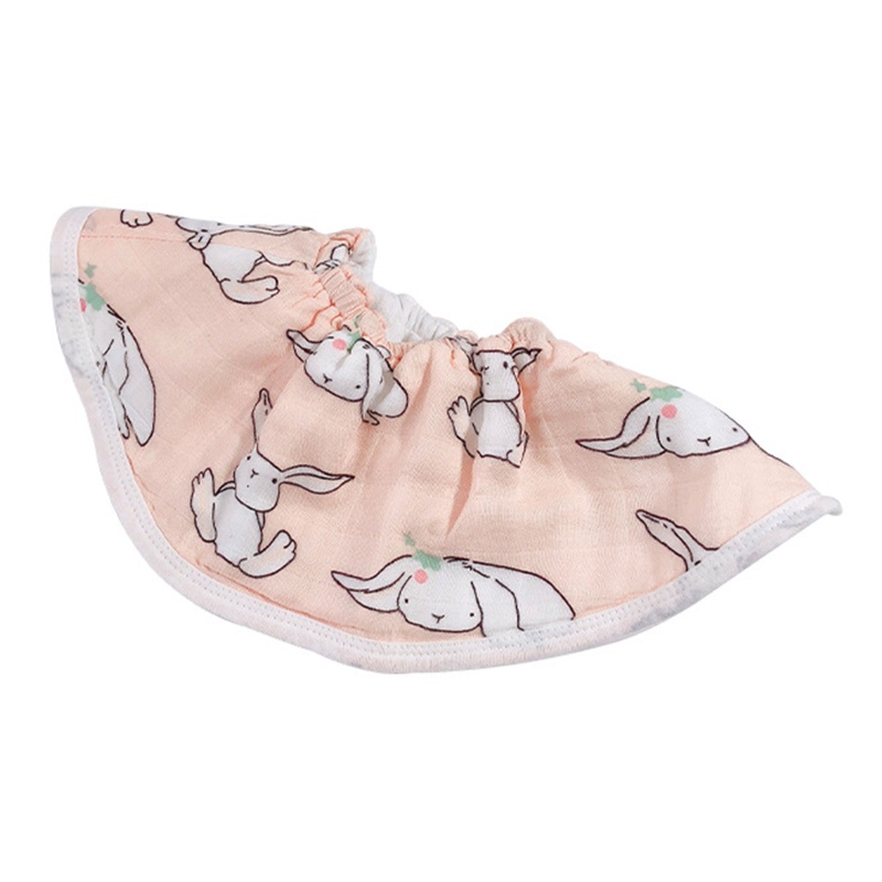 Yếm Ăn Cotton Thoáng Khí Xoay 360 Độ In Họa Tiết Hoạt Hình Dễ Thương Cho Bé