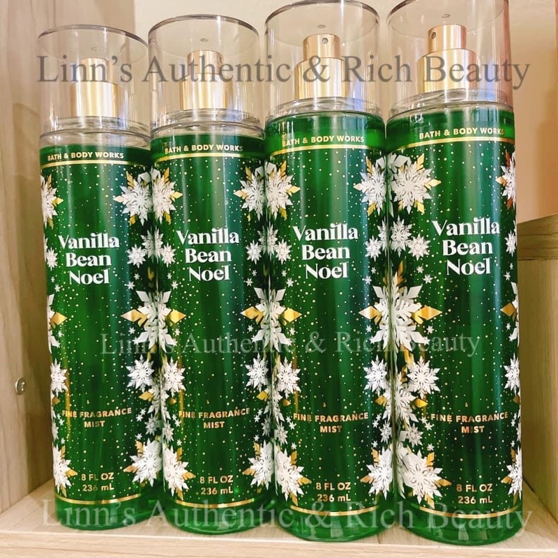 VANILLA BEAN NOEL - Xịt Thơm Dưỡng Thể Toàn Thân Body Mist Bath &amp; Body Works Usa