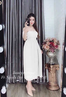 ĐẦM MAXI BẸT VAI 🐣🐣QC