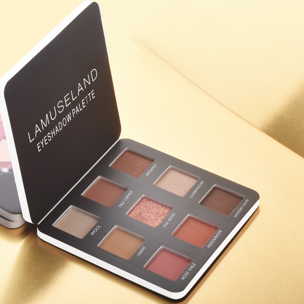 [Hàng mới về] Bảng phấn mắt LAMUSELAND LA33 9 màu lì 3 sắc kim cương kiểu dáng | BigBuy360 - bigbuy360.vn