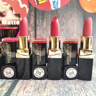 Rẻ Vô Địch - Son Miss Rôse 3D Đen với 6 tông màu