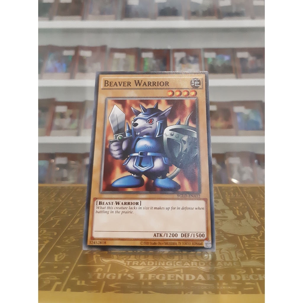 Thẻ Bài YugiOh! Mã YGLD-ENA12 - Beaver Warrior - Common - Unlimited