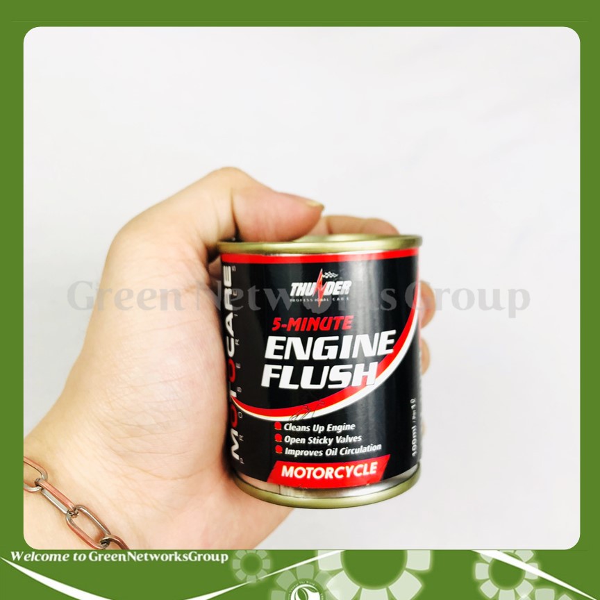 Dung dịch súc rửa động cơ xe máy Thunder Engine Flush 100ml Greennetworks