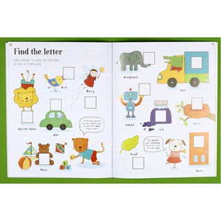 Bộ nhập - Usborne sticker book - Alphabet