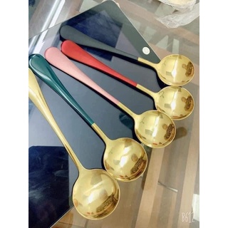 Thìa Inox mạ vàng sang chảnh