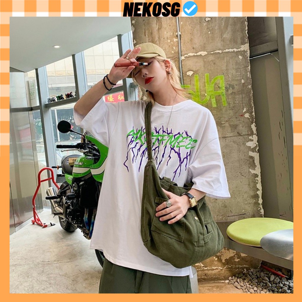 Áo thun tay lỡ form rộng unisex Neko.sg ATL217